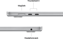 MacBook Air 15-tum, M4 10-core, grafik 10-core, 24GB RAM, 512GB SSD, Silver - Amerikanskt tangentbord US