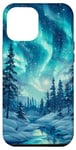 iPhone 14 Plus Aurora Borealis Hiking Outdoor Hunting Forest Case