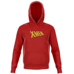 X-Men Retro Logo Kids' Hoodie - Red - 7-8 Years