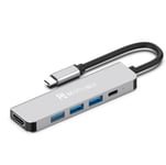 BEST CABLE USB C Hub Multiport Adapter - 5 in 1 Portable with 4K HDMI Output, 3 USB 3.0 Ports,USB C 100W PD, Compatible with,MacBook Pro/Air/ipad Pro 2018. More USB C Devices
