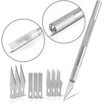 Scalpel Set Cutter Couteau de bricolage avec lames de précision 10 pièces - Stahlwerk