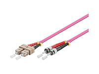Kabelmeister® Câble fibre optique OM4 - Duplex - Fiche SC vers ST - Multimode 50/125 - Câble fibre optique - 20 m