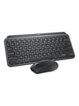 Logitech MX Keys Mini Combo for Business - Tastatur & Mus set - Kinesiska - Svart
