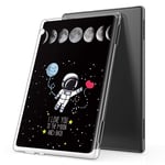 Yoedge Case Compatible for Huawei Mediapad T5 10/Honor Pad 5-Cover Silicone Soft Clear with Design Print Cute Pattern Antiurto Shockproof Back Protective Tablet Cases for Huawei T5 10, Moon