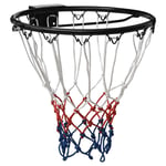 vidaXL Basketring svart 39 cm stål 93661