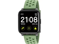 Rubicon X3 Smartwatch, Svart Boett Med Grönt Armband