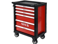 Yato YT-55300, Stål, Sort, Rød, 6 skuffer, Kulelagerbaserte teleskopskinner, 25 kg, 35 kg