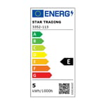 Star Trading Ledlampa kron vriden E14 4,2w 470lm 3000k dimbar