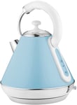 Ossian Electric Legacy Kettle – Traditional 2200W Rapid Boil 1.8L Home Kitchen Water Boiling Jug Kettle with Concealed Element, Soft Touch Cool Touch Handles and 360 Degree Base (Skyline)