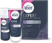 Veet Expert Hair Removal Cream Kit Full Bikini All Skin Types Hair Removal Cream