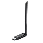 Ugreen AC650 Dual-Band WiFi USB Adapter - Svart