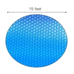Lancei Solar Cover For 4/5/6/8/10/12/15ft Diameter Easy Set And Frame Pools Round Pool Cover Protector Foot Above Ground Blue Protection Swimming