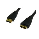 GC113 HDMI v1.3 Male to Female Extension Cable Lead 2 Metres