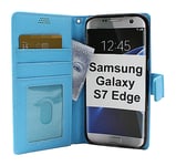 New Standcase Wallet Samsung Galaxy S7 Edge (G935F) (Ljusblå)