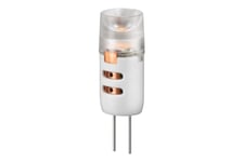 goobay - LED-glödlampa - G4 - 1.2 W - varmt vitt ljus - 2700 K - vit