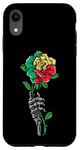 Coque pour iPhone XR Rose du Bénin avec squelette Fierté Drapeau Béninois Souvenir