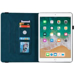 Läderfodral Fjärilar iPad Air 9.7 1st Gen (2013) blå