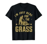 Grass Lawn Mower Funny Lawn Tractor Costume Mowing Lawn Fan T-Shirt