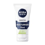 NIVEA MEN Sensitive Face Moisturiser with Zero Percent Alcohol Sensitive Skin...