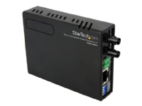 StarTech.com 10/100 MM Fiber Copper Fast Ethernet Media Converter ST 2 km - Fibermedieomformer - 100Mb LAN - 10Base-T, 100Base-FX, 100Base-TX - RJ-45 / ST flermodus - opp til 2 km - 1310 nm