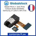 Nappe Micro + Jack Prise Casque Audio Oreillette Pour Samsung J7 (2017) Sm-J730