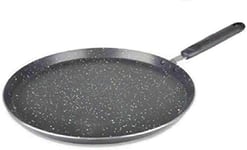 Vision4ever Non Stick Pan Crepe Pan Marble Coated Roti Dosa Tawa Pancake Maker Induction, Gas Hob