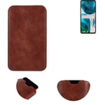 phone case for Motorola Moto G52 sleeve cover pouch brown 