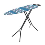 Minky Marine Onyx Ironing board, family sized board, 4 leg, steam Safe Angled Rest, 114 x 38 cm, Made in the UK,Black