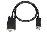 PremiumCord Câble Adaptateur DisplayPort vers VGA M/M 2m DP Compatible vidéo Full HD 1080p 60Hz Noir