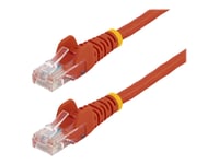 Startech.Com Cat5e Cable - 7 M Red Ethernet Cable - Snagless - Cat5e Patch Cord - Cat5e Utp Cable - Rj45 Network Cable - Patch-Kabel - Rj-45 (Hane) Till Rj-45 (Hane) - 7 M - Utp - Cat 5E - Tvinnad, Hakfri - Röd