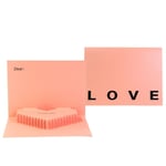 Handmade Pink Love Card Creative Love Postcard  Valentine's Day