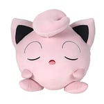 Pokémon 18” Plush Sleeping Jigglypuff- Cuddly Must Have Fans- Plush for Traveling, Car Rides, Nap Time, and Play Time