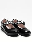 Lelli Kelly Colourissima Bow Dolly School Shoe - Black, Black Patent, Size 10 Younger