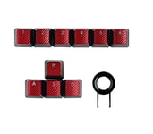 FPS Capuchons de touches rétroéclairés pour claviers gaming Corsair K70RGB K70 K95 K90 K65 K63 Cherry Key - Touches rouges
