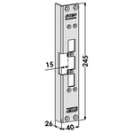 STEP ST6506 Post til TRIN 60 Lydløs 15 x 245 x 26 mm