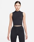Nike One Fitted Women's Dri-FIT Mock-Neck Cropped Tank Top