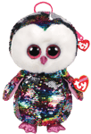 Ty Plush - Sequin Backpack - Owen the Owl (TY95023)
