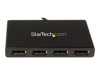 StarTech.com Splitter multi-écrans DisplayPort vers 4x DisplayPort - Hub MST à 4 ports - Répartiteur DP 1.2 vers 4x DP - Répartiteur video - 4 x DisplayPort - de bureau - pour P/N: SV231DPU34K...