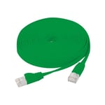 Cordon RJ45 plat CAT 6 U/FTP SNG vert - 0,5 m