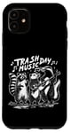 Coque pour iPhone 11 Journée De La Musique Des Déchets Raton Laveur Opossum