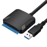 EasyULT USB 3.0 to SATA Adapter Cable for 3.5/2.5 Inch SSD/HDD Drives, SATA to USB 3.0 External Converter and Cable, Supports UASP(Does not Include Power Adapter)