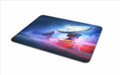Telescope Mouse Mat Pad Space Solar System Alien Galaxy UFO Computer Gift #8216