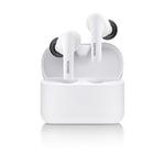 Denon AH-C830NCW True Wireless In-Ear Headphones with Active Noise Cancelling, Water Resistant Earbuds with Crystal Clear Call Quality - White