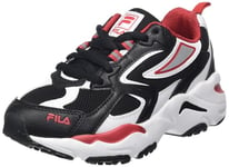Fila Mixte enfant Cr-cw02 Ray Tracer Kids Sneakers Basses, Black White Fila Red, 30 EU