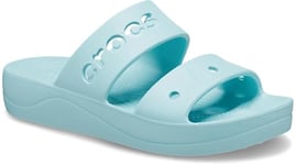 Crocs Women's Baya Platform Sandal, Pure Water, 6 UK