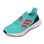 adidas Women's Pureboost 23 W Shoes-Low (Non Football), Flash Aqua Bright Red Crystal White, 9.5 UK