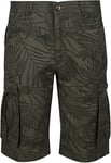 Regatta Men's Shorebay Shorts Trouser, Dark Khaki Leaf Print, 40W (Regular)