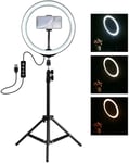 AJH 10.2'' LED Ring Light Selfie Ring Light，LED Light Ring With Tripod For Smartphone, TikTok, Youtube, Selfie, Make-Up