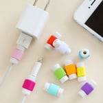 5x Protector Saver Cover For Iphone Lightning Usb Charger Cable Cord _jo