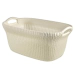 Laundry Basket Knit 40L Creamy White Curver